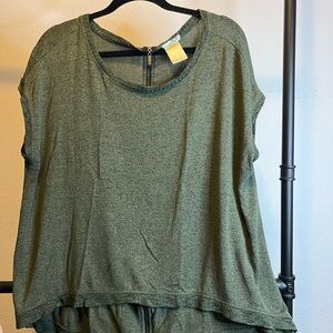 Matty M Green Sleeveless Boxy Tunic